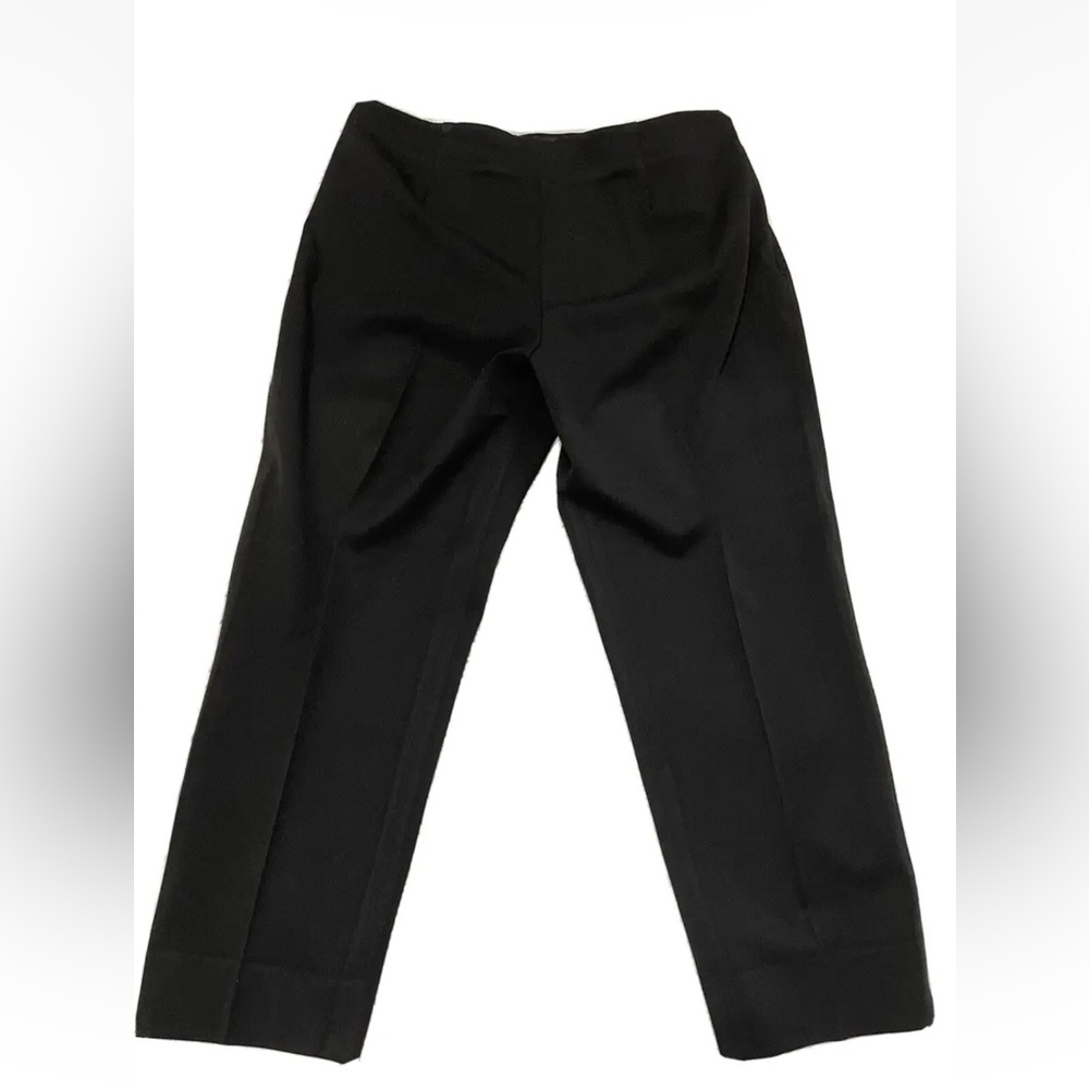 Virtue Black Dress Stretchy Career Women's Pants 14 Flat Front